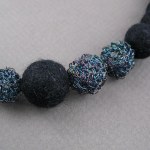 YOJ10-09 Felt & Crochet Bead Necklace