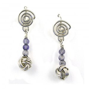 YOJ10-14 Knotted Earrings 2