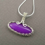 YOJ09-39 Oblong Purple Jade Pendant (2009)