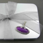 YOJ09-39 Oblong Purple Jade Pendant (2009)