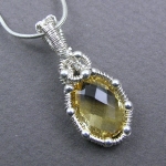 YOJ09-07 Double-Sided Citrine Pendant