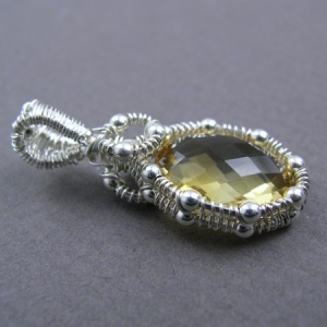 YOJ09-07 Double-Sided Citrine Pendant