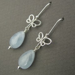 YOJ11-06 Butterfly Drop Earrings